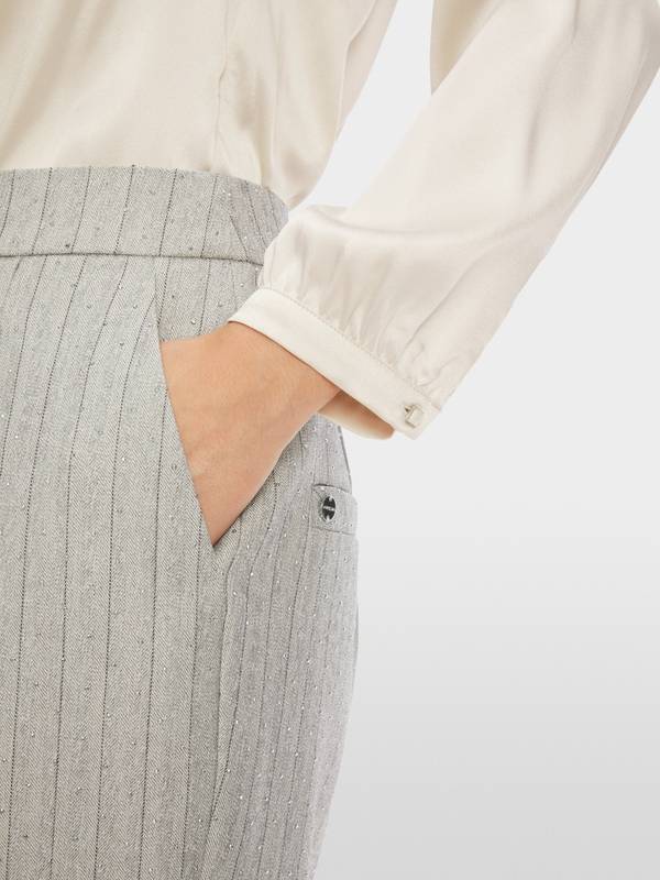 Marc Cain Elegante Bluse Mit Volant