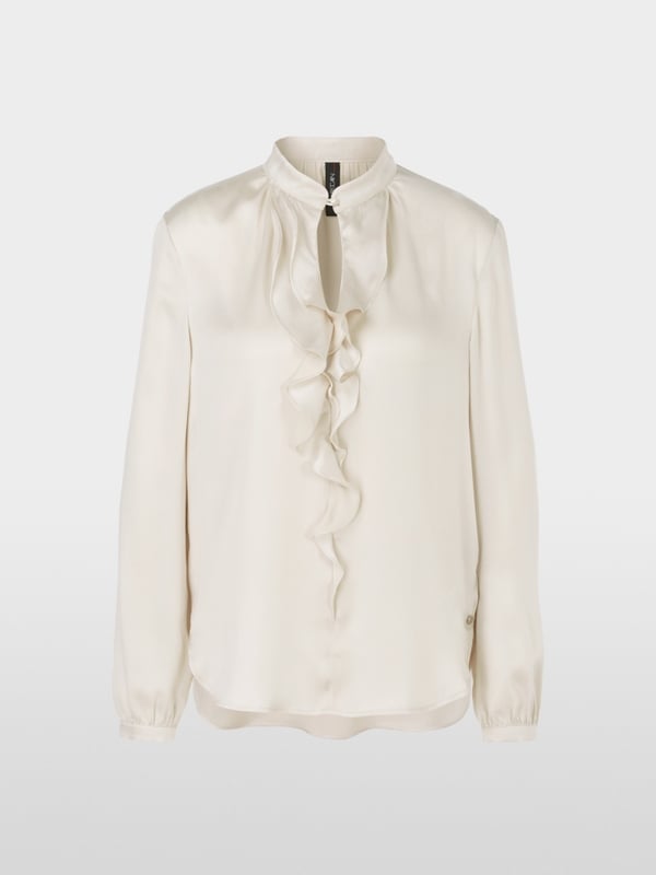 Marc Cain Elegante Bluse Mit Volant
