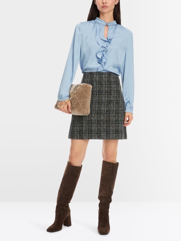 Marc Cain Elegante Bluse mit Volant