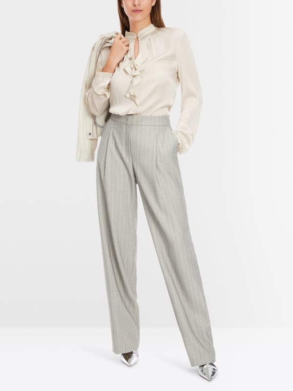 Marc Cain Elegante Bluse mit Volant