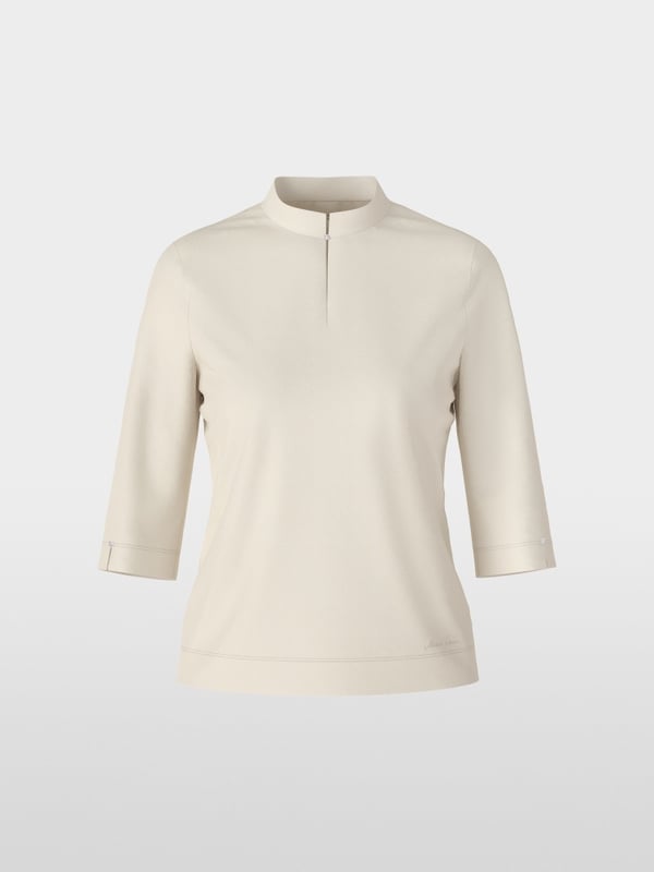 Marc Cain Elegantes T-Shirt Mit Stehkragen