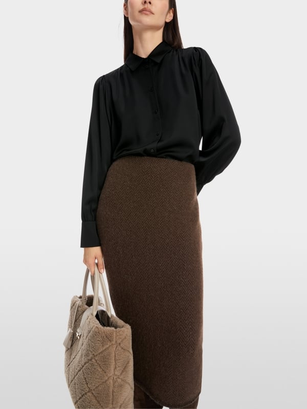 Marc Cain Feminine Hemdbluse Mit Kimono-Ärmel