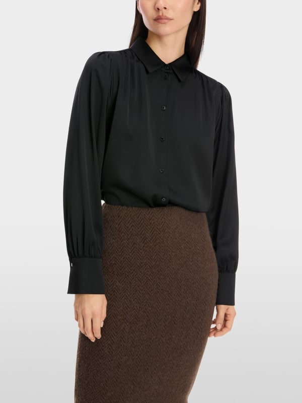 Marc Cain Feminine Hemdbluse Mit Kimono-Ärmel