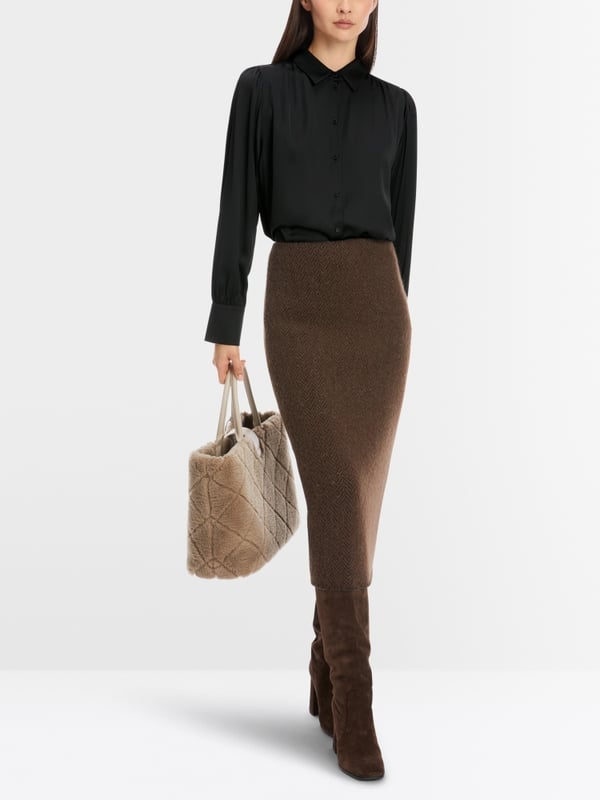 Marc Cain Feminine Hemdbluse mit Kimono-Ärmel