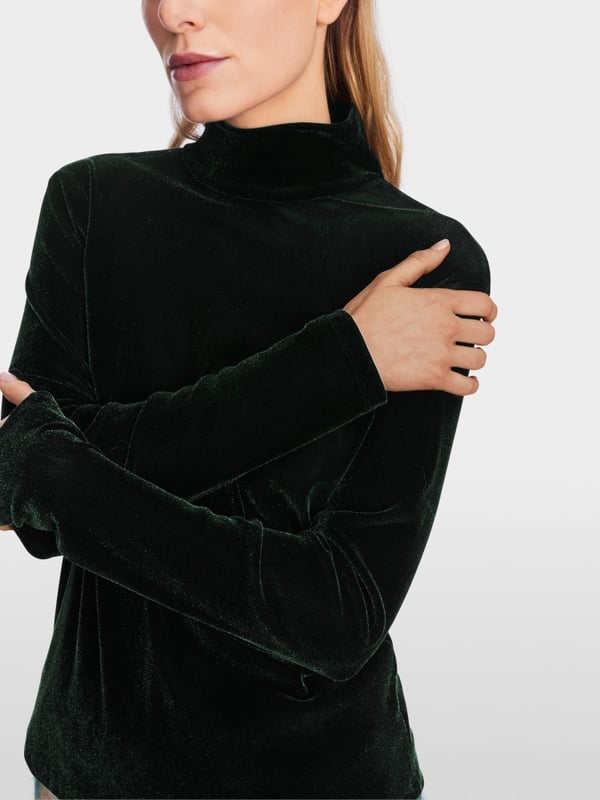 Marc Cain Figurnahes T-Shirt Mit Rollkragen