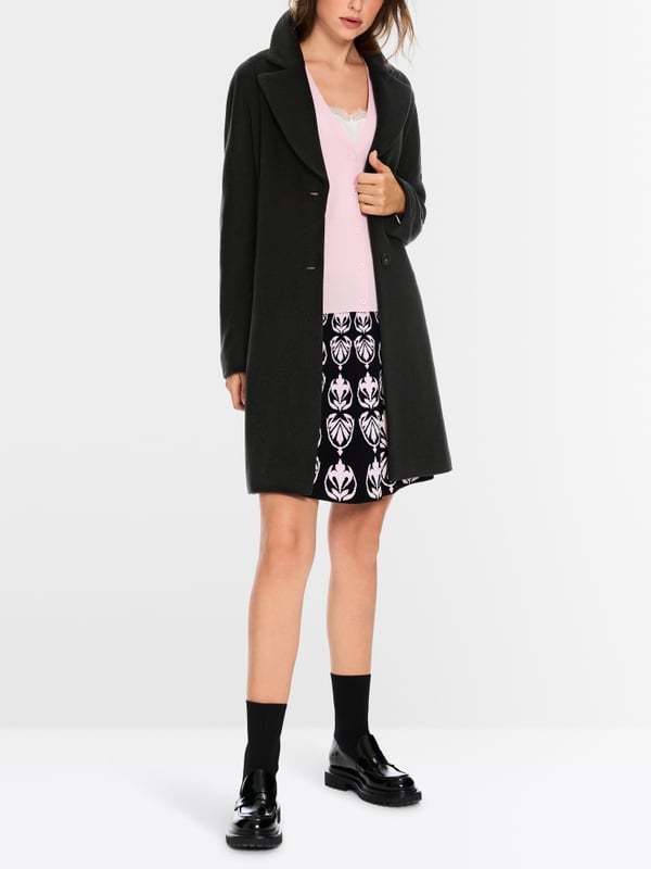 Marc Cain Flauschiger Mantel Mit Kimono-Ärmel