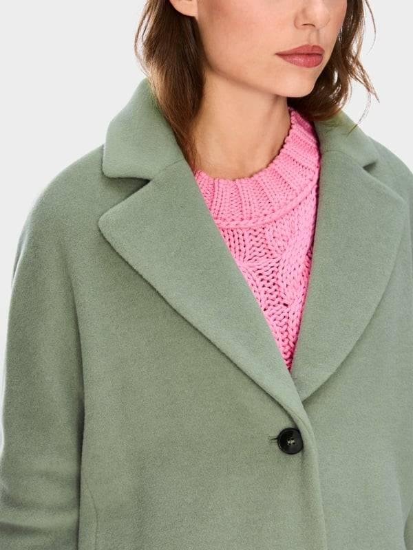 Marc Cain Flauschiger Mantel Mit Kimono-Ärmel