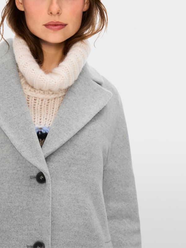 Marc Cain Flauschiger Mantel Mit Kimono-Ärmel