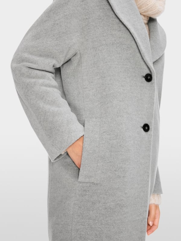 Marc Cain Flauschiger Mantel Mit Kimono-Ärmel