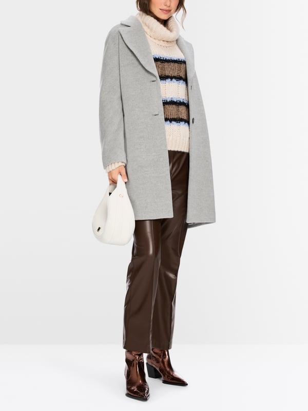 Marc Cain Flauschiger Mantel mit Kimono-Ärmel