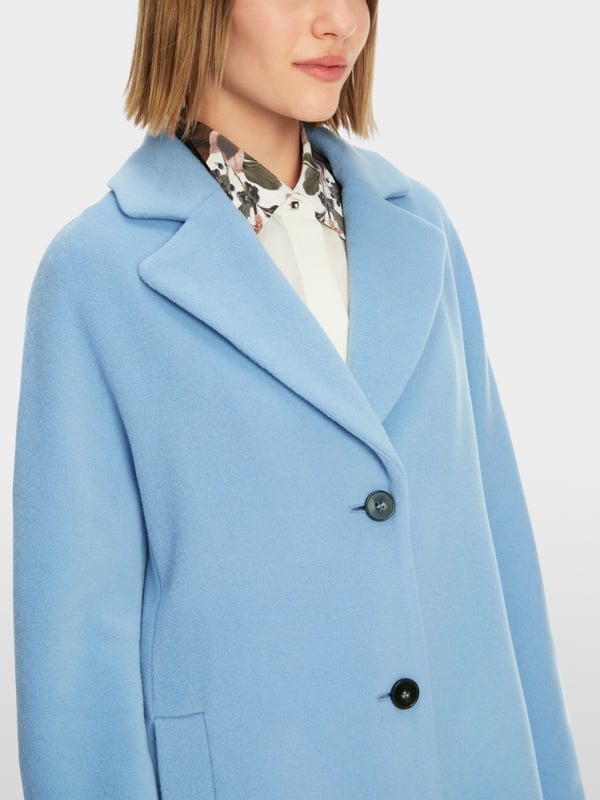 Marc Cain Flauschiger Mantel Mit Kimono-Ärmel