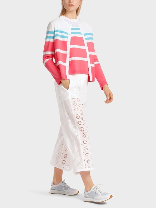 Marc Cain Gestreifter "Rethink Together" Cardigan