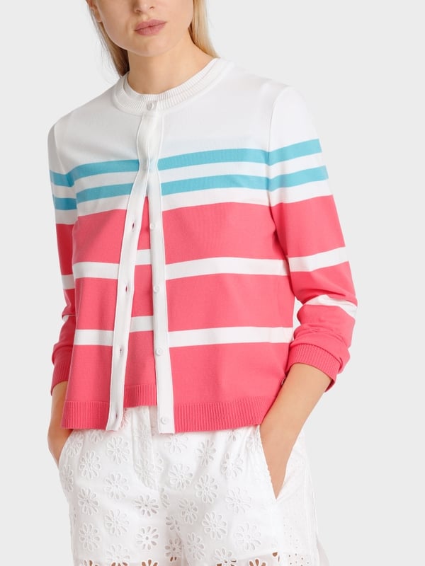Marc Cain Gestreifter "Rethink Together" Cardigan