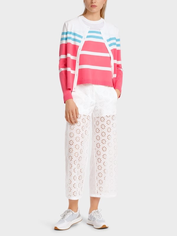 Marc Cain Gestreifter "Rethink Together" Cardigan