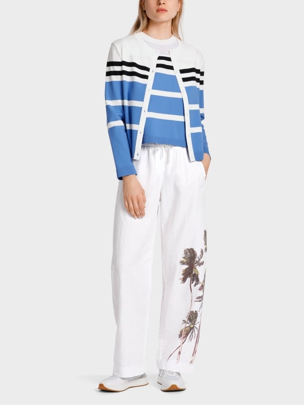 Marc Cain Gestreifter "Rethink Together" Cardigan