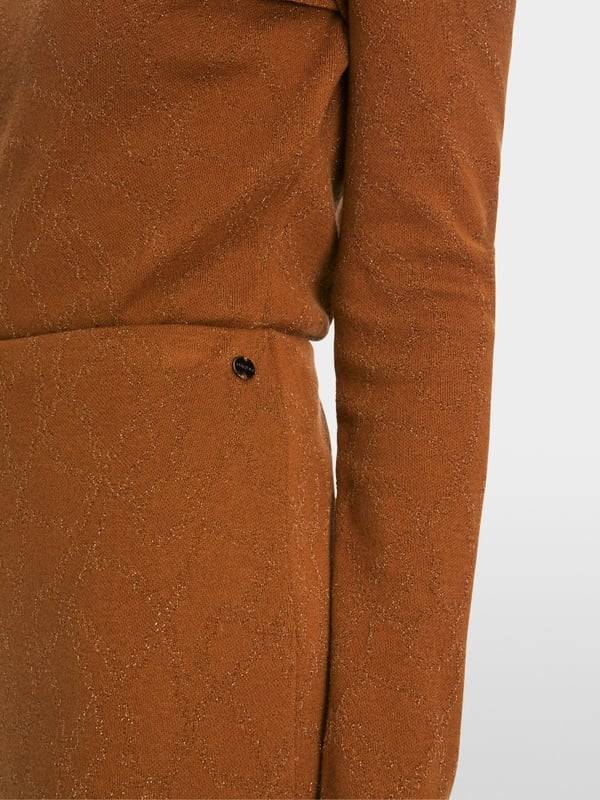 Marc Cain Glänzender Maxirock "Rethink Together"