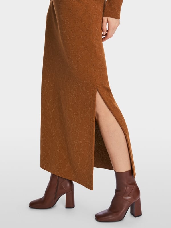 Marc Cain Glänzender Maxirock "Rethink Together"