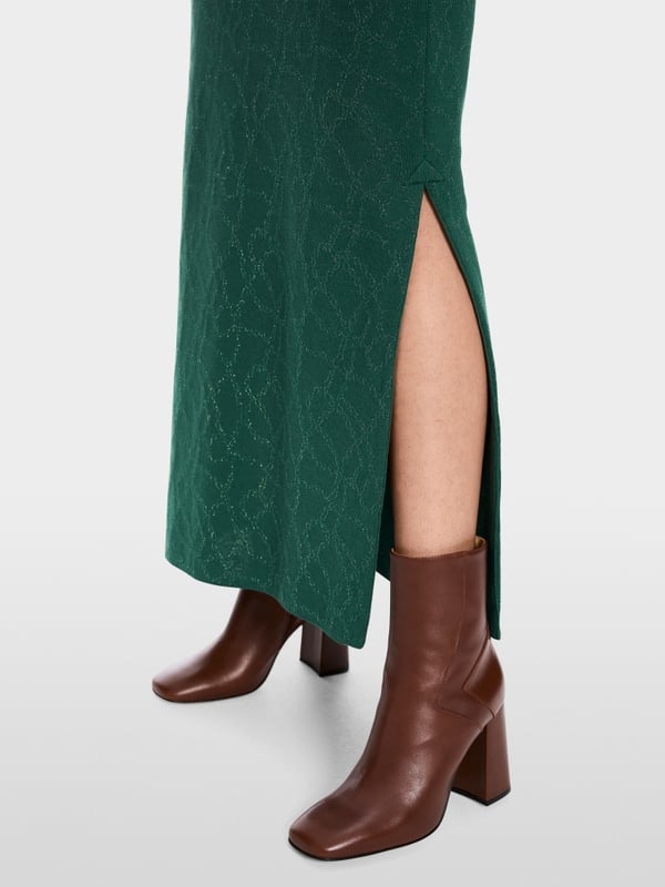 Marc Cain Glänzender Maxirock "Rethink Together"