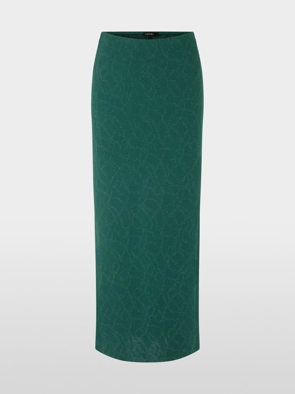 Marc Cain Glänzender Maxirock "Rethink Together"