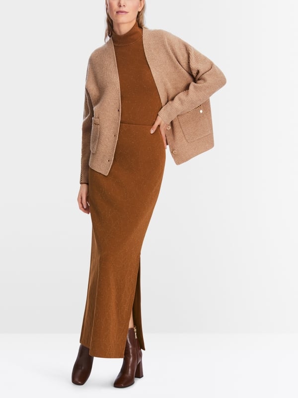 Marc Cain Glänzender Maxirock "Rethink Together"