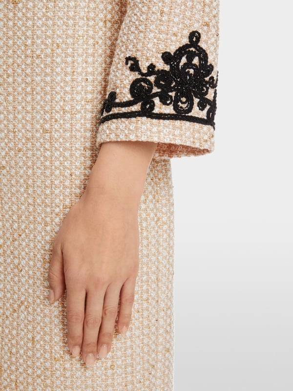 Marc Cain Glitzerndes Kleid Mit Stickerei