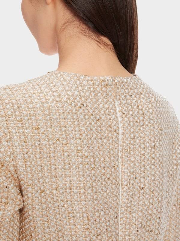 Marc Cain Glitzerndes Kleid Mit Stickerei