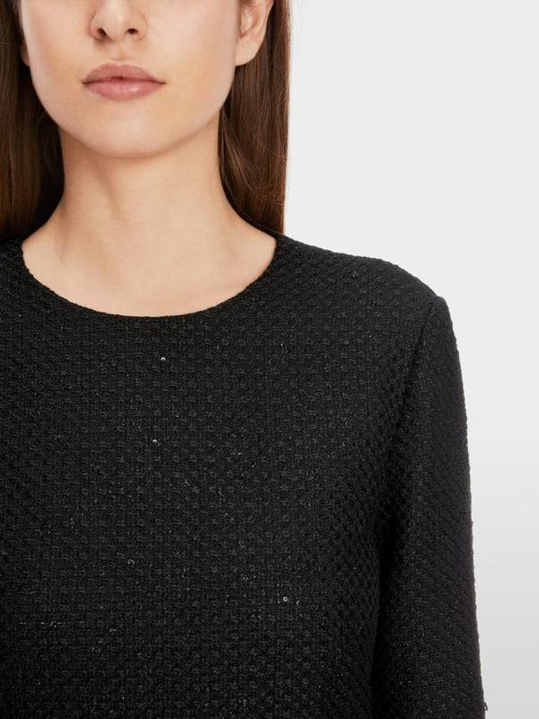 Marc Cain Glitzerndes Kleid Mit Stickerei