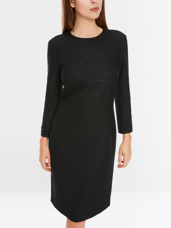 Marc Cain Glitzerndes Kleid Mit Stickerei