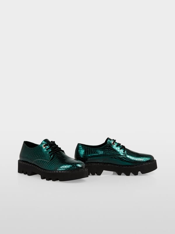 Marc Cain Halbschuh aus Fun Leather in Metallic