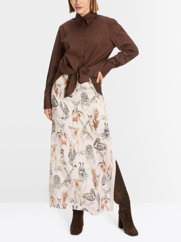 Marc Cain Hemdbluse Im Baumwollstretch