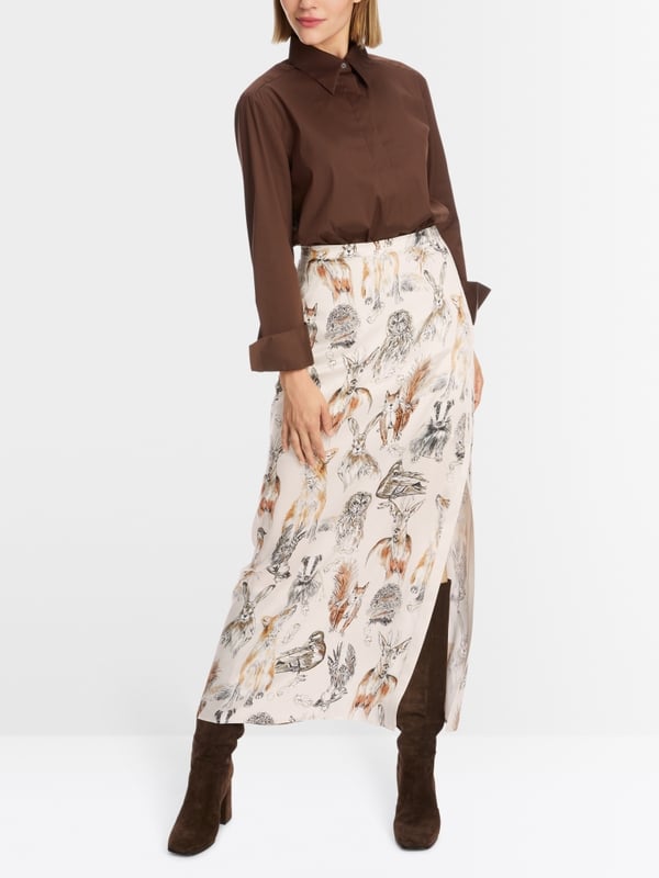 Marc Cain Hemdbluse im Baumwollstretch