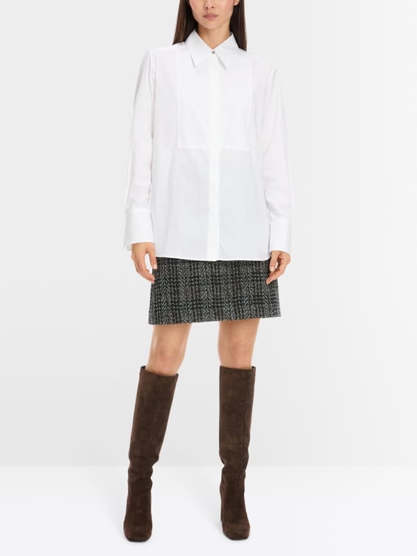 Marc Cain Hemdbluse Mit Plastron-Effekt