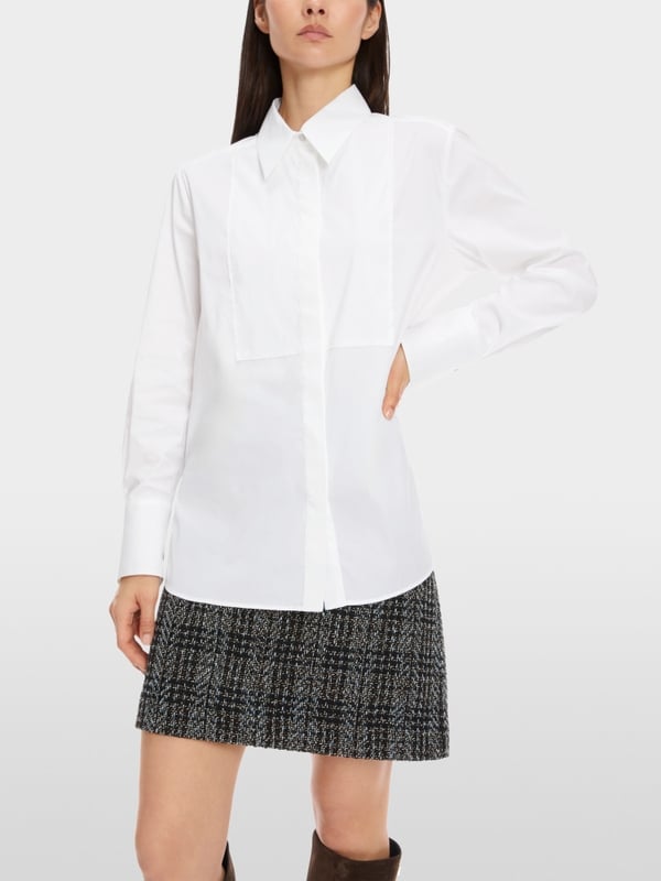 Marc Cain Hemdbluse Mit Plastron-Effekt