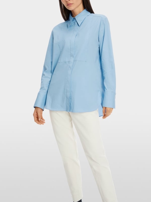 Marc Cain Hemdbluse Mit Plastron-Effekt