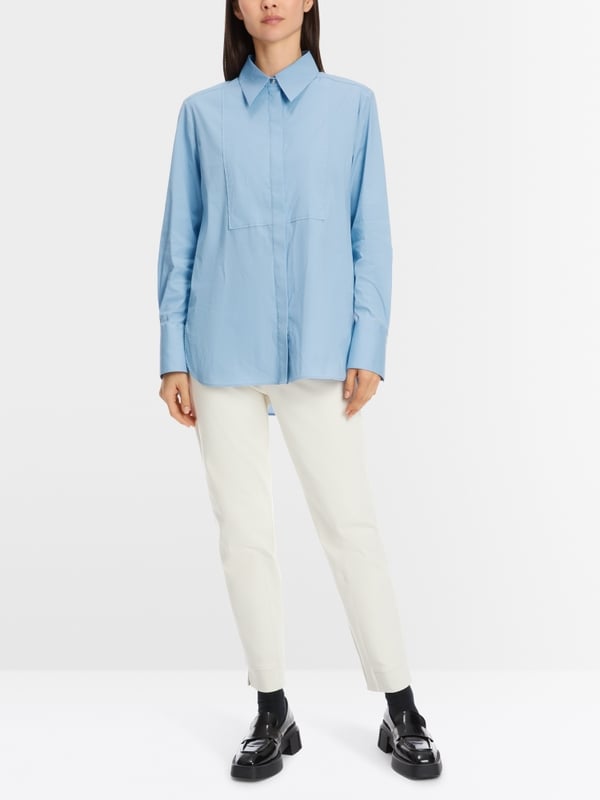 Marc Cain Hemdbluse mit Plastron-Effekt