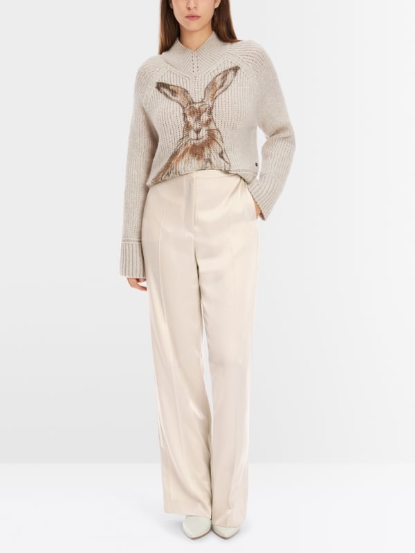 Marc Cain Hose Mit Hoher Taille - Modell WUKARI