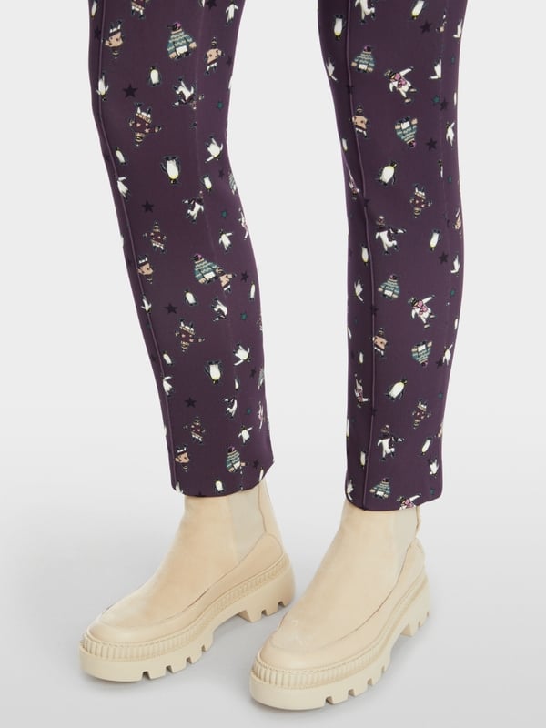 Marc Cain Hose Mit Pinguin-Print - Modell SYDNEY