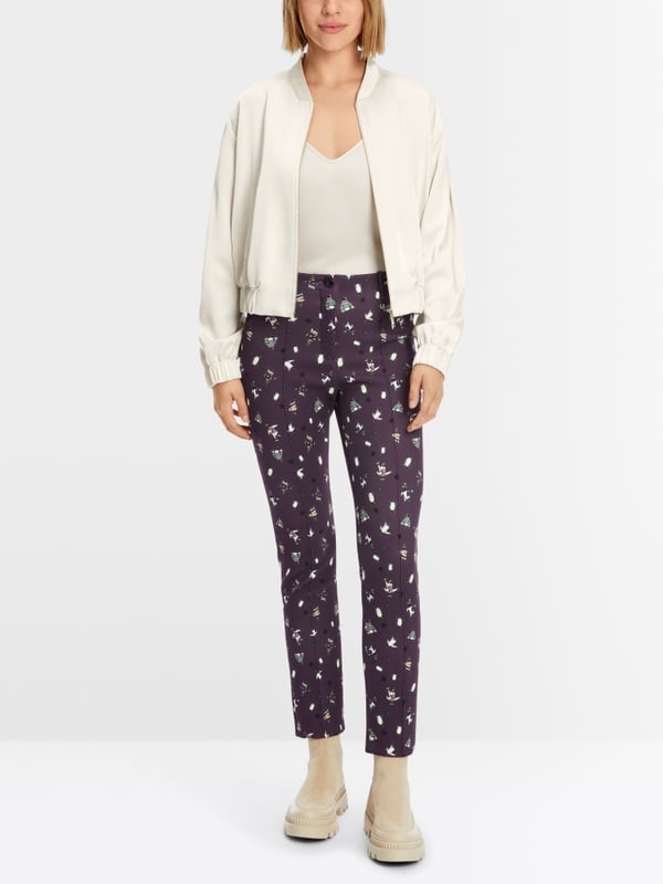 Marc Cain Hose mit Pinguin-Print - Modell SYDNEY
