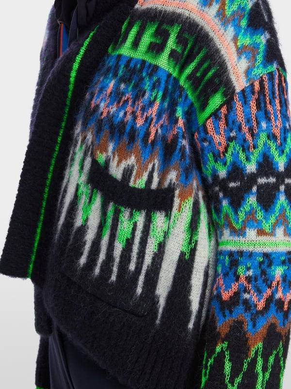 Marc Cain Jacquard-Cardigan Knitted In Germany