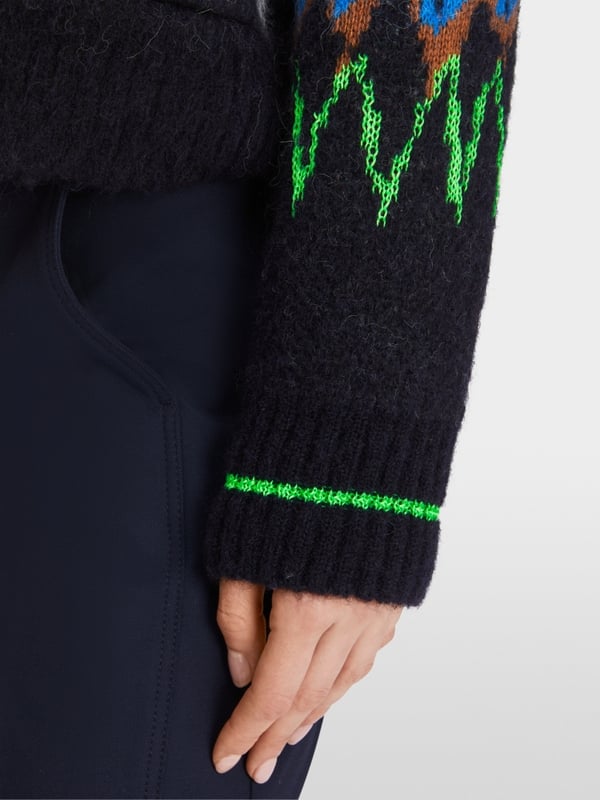 Marc Cain Jacquard-Cardigan Knitted In Germany