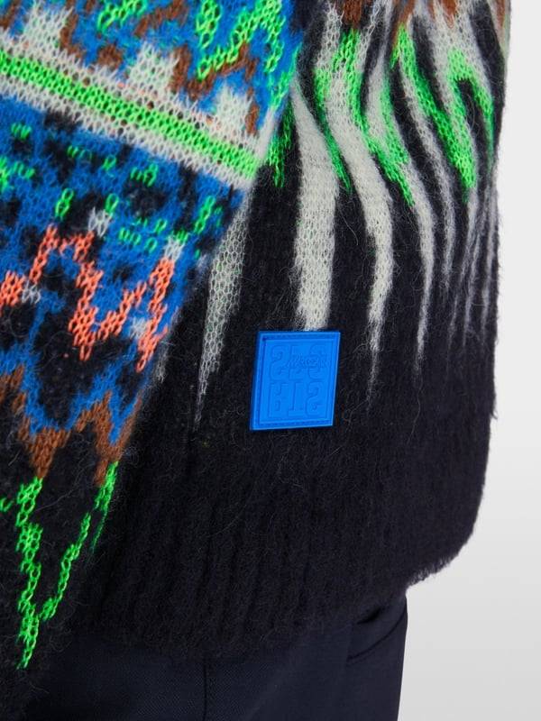 Marc Cain Jacquard-Cardigan Knitted In Germany