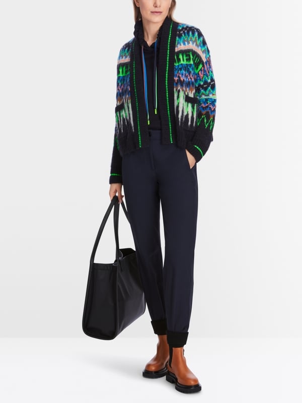 Marc Cain Jacquard-Cardigan Knitted in Germany