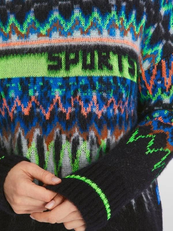 Marc Cain Jacquard-Sweater Knitted In Germany