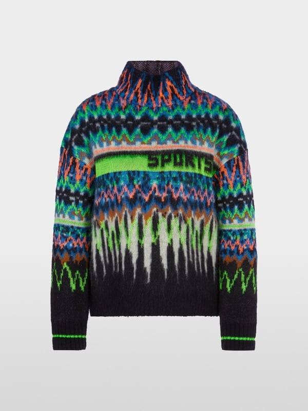 Marc Cain Jacquard-Sweater Knitted In Germany