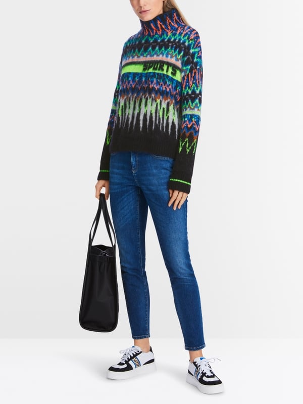 Marc Cain Jacquard-Sweater Knitted in Germany