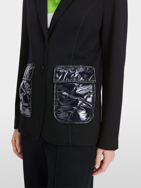 Marc Cain Jersey-Blazer In Materialmix