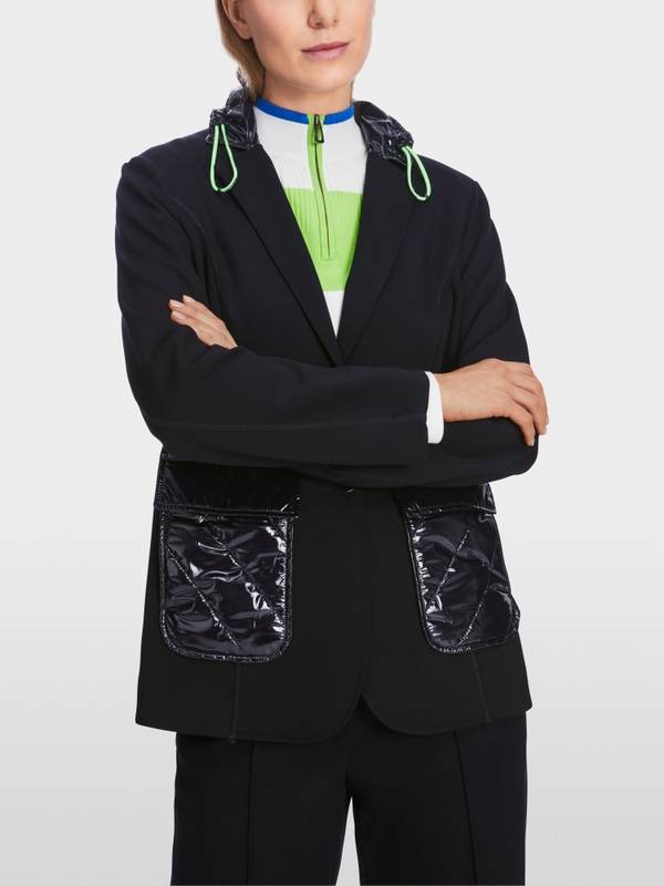 Marc Cain Jersey-Blazer In Materialmix