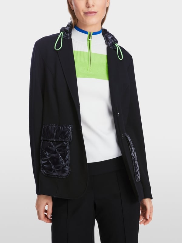 Marc Cain Jersey-Blazer In Materialmix