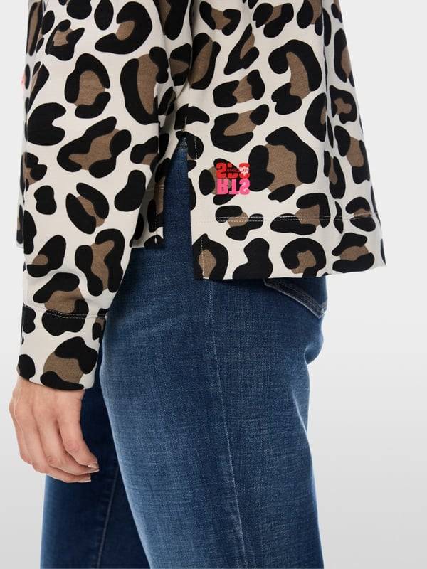 Marc Cain Kapuzen-Sweatshirt In Mustermix