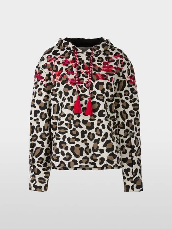 Marc Cain Kapuzen-Sweatshirt In Mustermix
